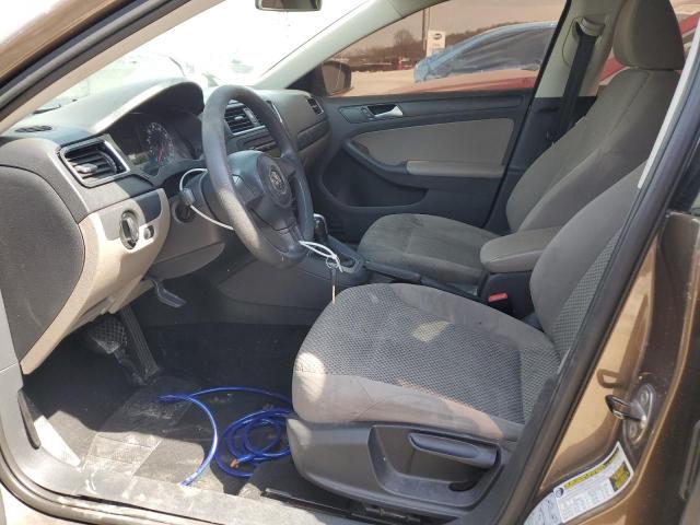 3VW2K7AJ7EM254048 - 2014 VOLKSWAGEN JETTA BASE 棕色 照片 7