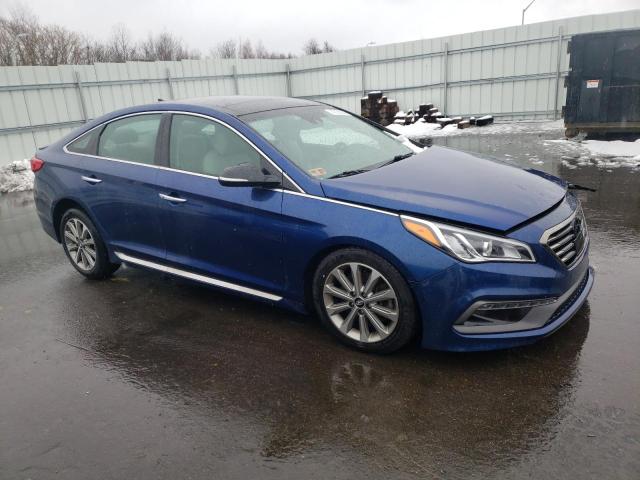 5NPE34AF0GH296349 - 2016 HYUNDAI SONATA SPORT BLUE photo 4