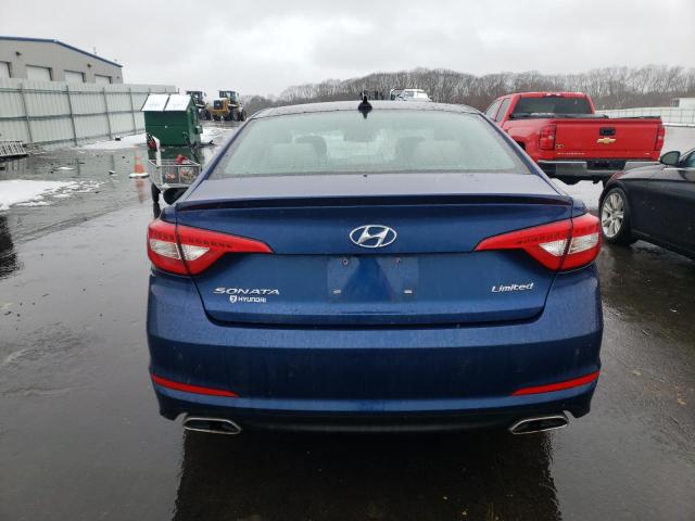 5NPE34AF0GH296349 - 2016 HYUNDAI SONATA SPORT BLUE photo 6