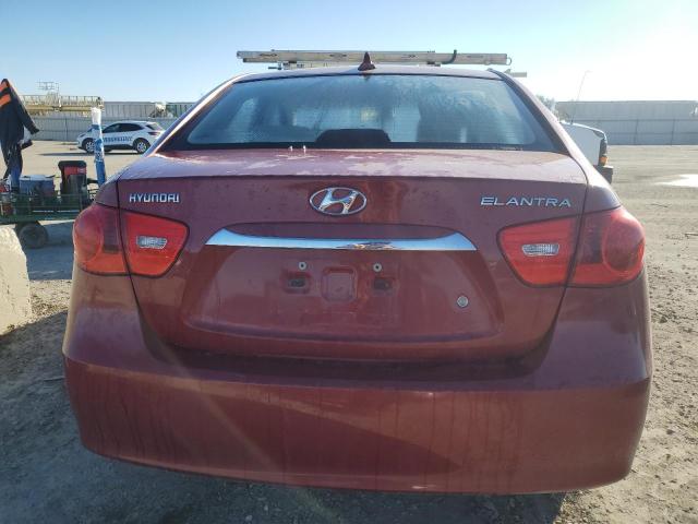 KMHDU4AD2AU923052 - 2010 HYUNDAI ELANTRA BLUE MAROON photo 6