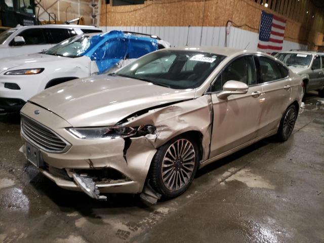 3FA6P0D92JR168566 - 2018 FORD FUSION TITANIUM/PLATINUM GOLD photo 1