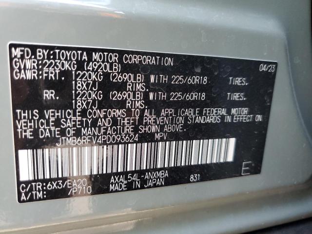 JTMB6RFV4PD093624 - 2023 TOYOTA RAV4 XLE PREMIUM GRAY photo 13