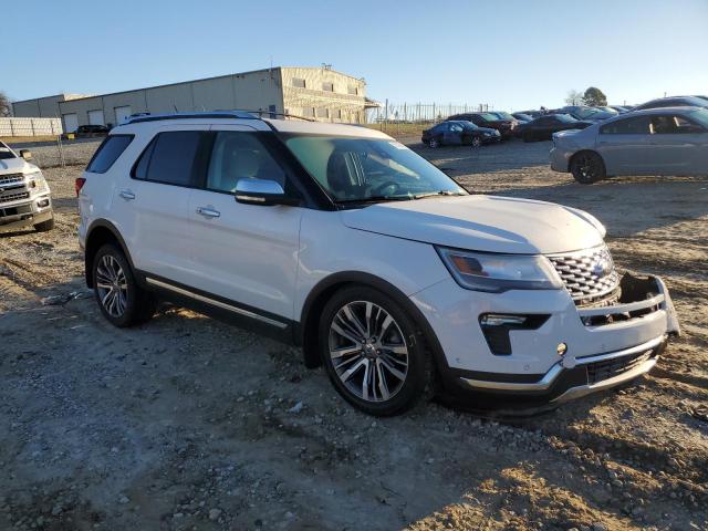 1FM5K8HT8JGC68800 - 2018 FORD EXPLORER PLATINUM WHITE photo 4