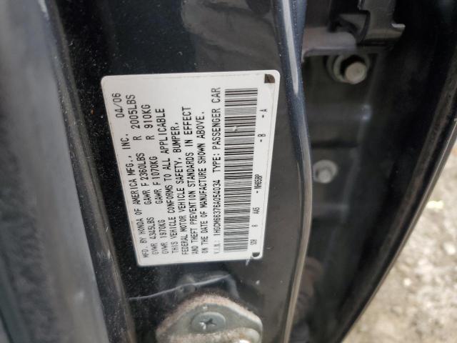 1HGCM66376A054034 - 2006 HONDA ACCORD LX GRAY photo 12