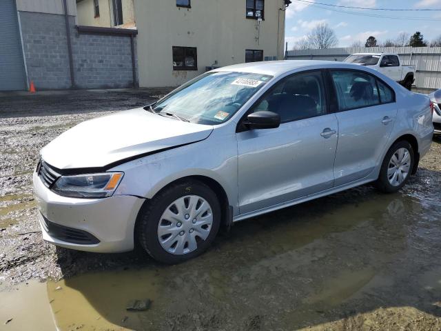 3VW2K7AJ6CM355627 - 2012 VOLKSWAGEN JETTA BASE SILVER photo 1