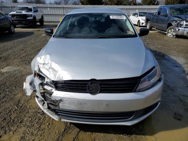 3VW2K7AJ6CM355627 - 2012 VOLKSWAGEN JETTA BASE SILVER photo 5