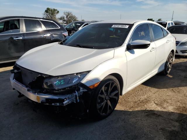 2HGFC2F83KH559715 - 2019 HONDA CIVIC SPORT 白色 照片 1
