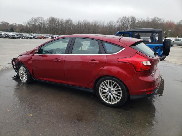 1FADP3N2XEL243383 - 2014 FORD FOCUS TITANIUM RED photo 2