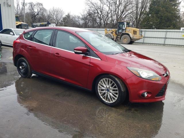 1FADP3N2XEL243383 - 2014 FORD FOCUS TITANIUM RED photo 4