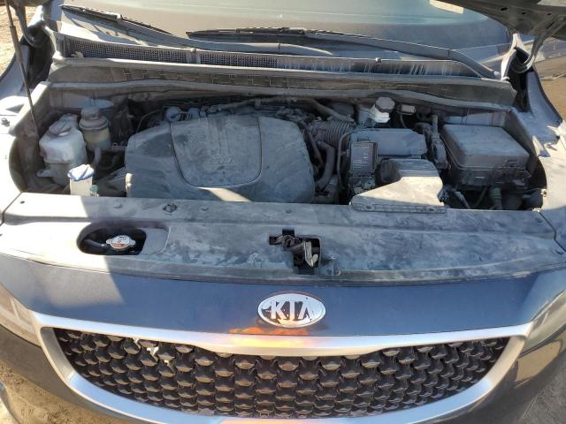 KNDMC5C10F6021821 - 2015 KIA SEDONA EX BLUE photo 12