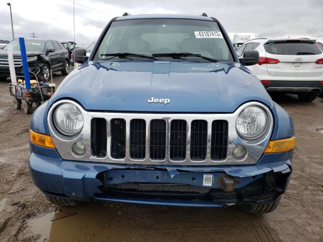 1J4GL58KX6W273844 - 2006 JEEP LIBERTY LIMITED BLUE photo 5