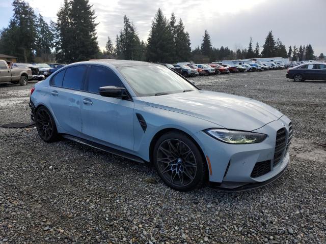 WBS43AY02NFL74349 - 2022 BMW M3 COMPETITION SILVER photo 4