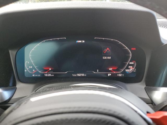 WBS43AY02NFL74349 - 2022 BMW M3 COMPETITION SILVER photo 9