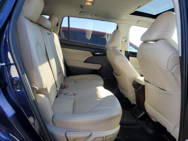 5TDGZRBH0MS540480 - 2021 TOYOTA HIGHLANDER XLE BLUE photo 10