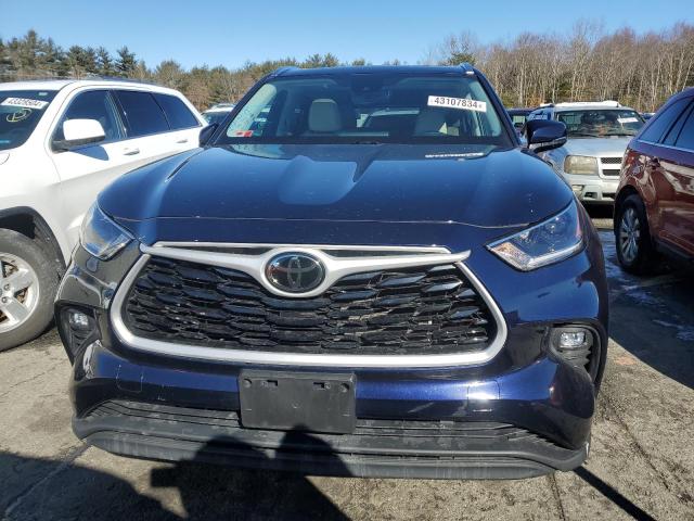 5TDGZRBH0MS540480 - 2021 TOYOTA HIGHLANDER XLE BLUE photo 5