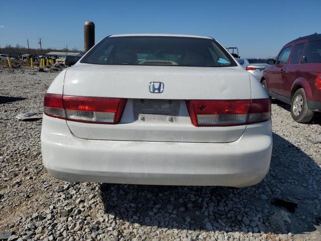 1HGCM56434A023735 - 2004 HONDA ACCORD LX WHITE photo 6