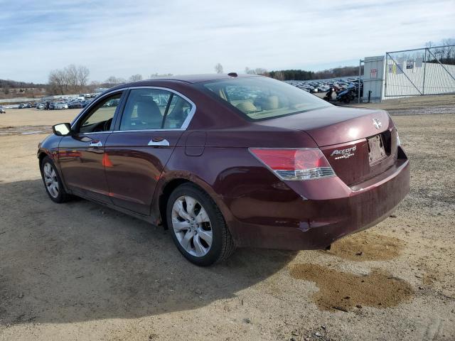 1HGCP368X8A011831 - 2008 HONDA ACCORD EXL BURGUNDY photo 2