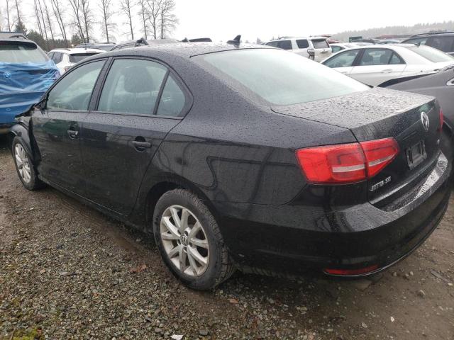 3VWD17AJXFM320234 - 2015 VOLKSWAGEN JETTA SE BLACK photo 2