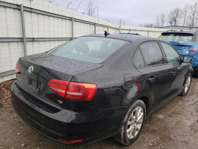 3VWD17AJXFM320234 - 2015 VOLKSWAGEN JETTA SE BLACK photo 3