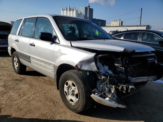 2HKYF18184H532643 - 2004 HONDA PILOT LX SILVER photo 4