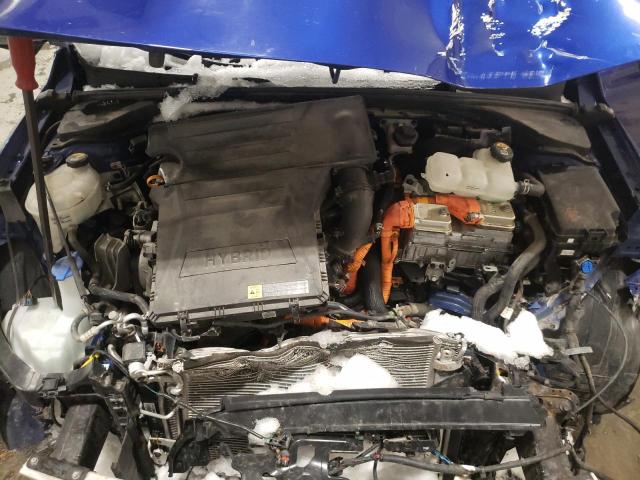 KMHC05LC2KU114833 - 2019 HYUNDAI IONIQ LIMITED BLUE photo 11