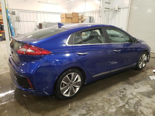 KMHC05LC2KU114833 - 2019 HYUNDAI IONIQ LIMITED BLUE photo 3