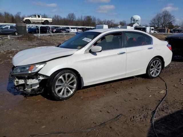 1HGCR2F57DA164350 - 2013 HONDA ACCORD SPORT WHITE photo 1