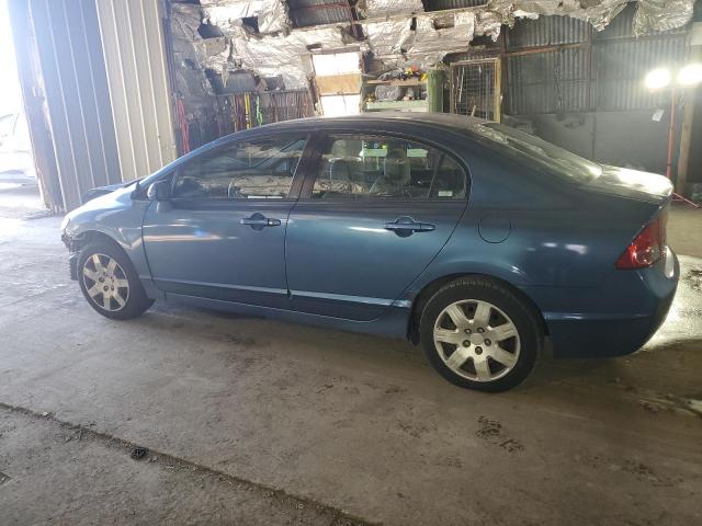 2HGFA16528H509113 - 2008 HONDA CIVIC LX BLUE photo 2