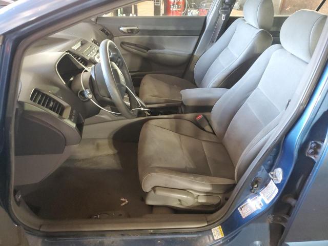 2HGFA16528H509113 - 2008 HONDA CIVIC LX BLUE photo 7