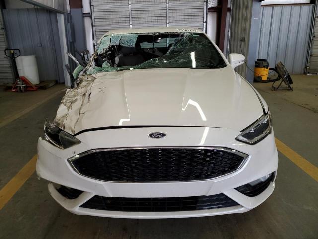 3FA6P0VP4HR198496 - 2017 FORD FUSION SPORT WHITE photo 5