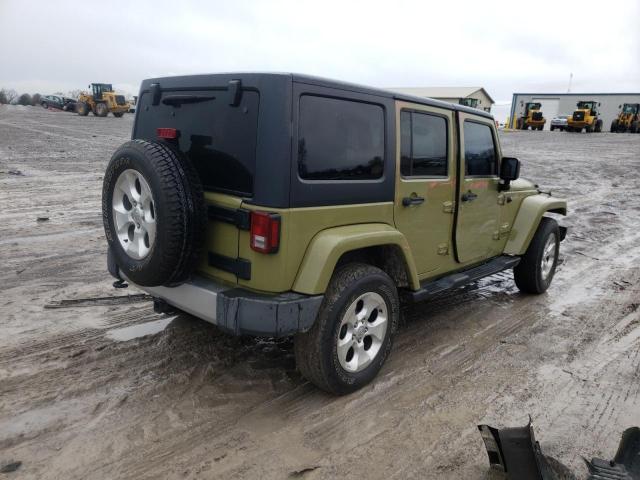 1C4BJWEG7DL642623 - 2013 JEEP 3RD AXLE SAHARA GREEN photo 3