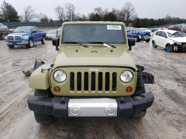 1C4BJWEG7DL642623 - 2013 JEEP 3RD AXLE SAHARA GREEN photo 5