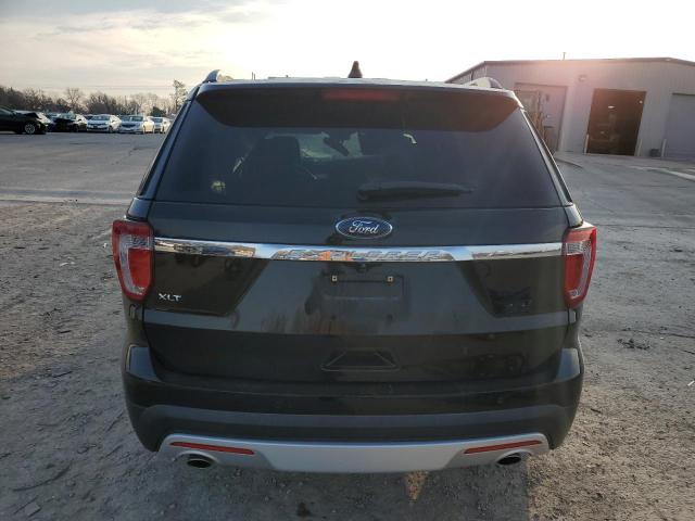 1FM5K7D89HGC89161 - 2017 FORD EXPLORER XLT BLACK photo 6