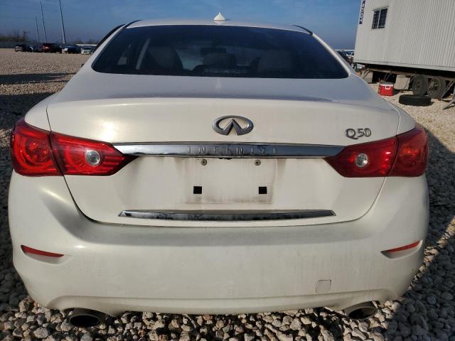 JN1BV7AP7EM676401 - 2014 INFINITI Q50 BASE WHITE photo 6