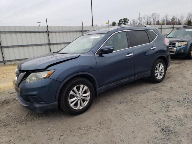 5N1AT2MT8EC772498 - 2014 NISSAN ROGUE S BLUE photo 1