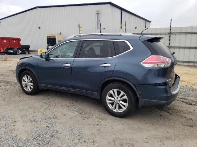 5N1AT2MT8EC772498 - 2014 NISSAN ROGUE S BLUE photo 2