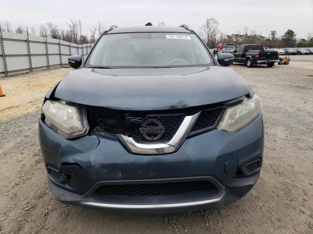 5N1AT2MT8EC772498 - 2014 NISSAN ROGUE S BLUE photo 5