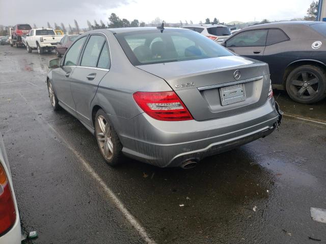 WDDGF4HB0DR271867 - 2013 MERCEDES-BENZ C 250 GRAY photo 2