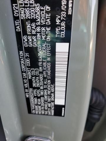 YV4ED3UR0M2527791 - 2021 VOLVO XC40 RECHARGE CHARCOAL photo 12