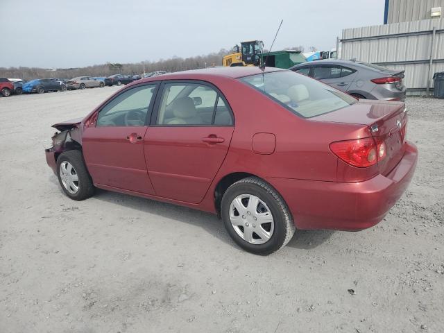 2T1BR30E25C409335 - 2005 TOYOTA COROLLA CE RED photo 2