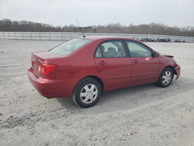 2T1BR30E25C409335 - 2005 TOYOTA COROLLA CE RED photo 3