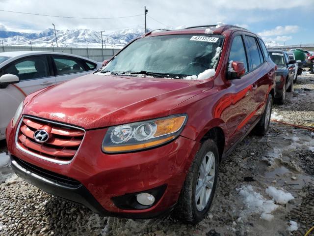 5NMSKDAG0AH358321 - 2010 HYUNDAI SANTA FE LIMITED RED photo 1