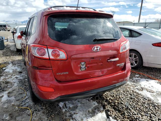 5NMSKDAG0AH358321 - 2010 HYUNDAI SANTA FE LIMITED RED photo 6