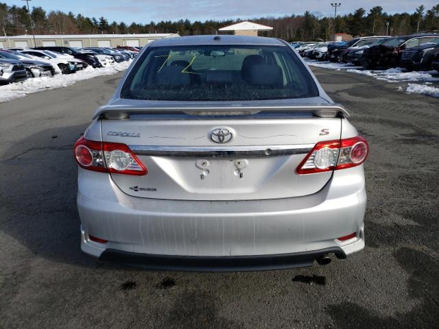 2T1BU4EEXCC805586 - 2012 TOYOTA COROLLA BASE SILVER photo 6