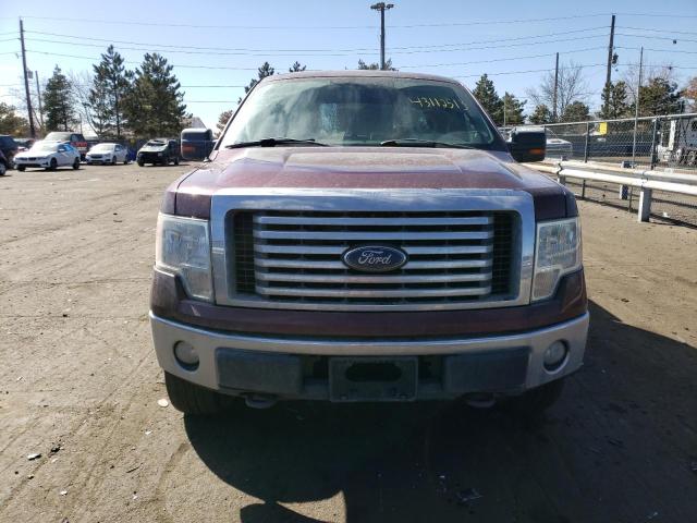 1FTRX14869FA42921 - 2009 FORD F150 SUPER CAB MAROON photo 5