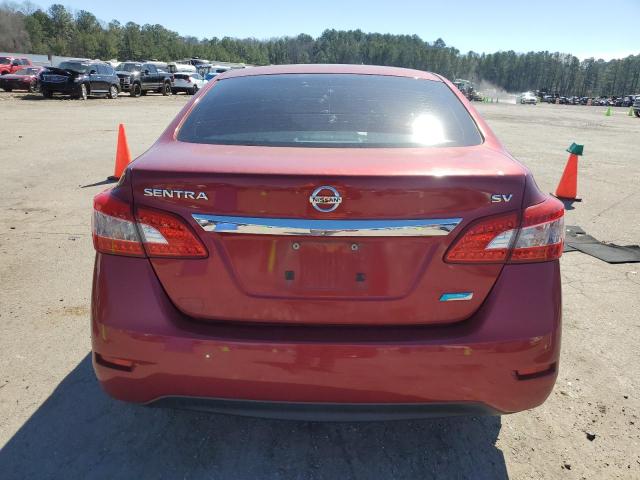 3N1AB7AP7EY229326 - 2014 NISSAN SENTRA S RED photo 6