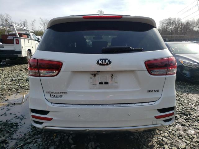 5XYPK4A55GG079583 - 2016 KIA SORENTO SX WHITE photo 6