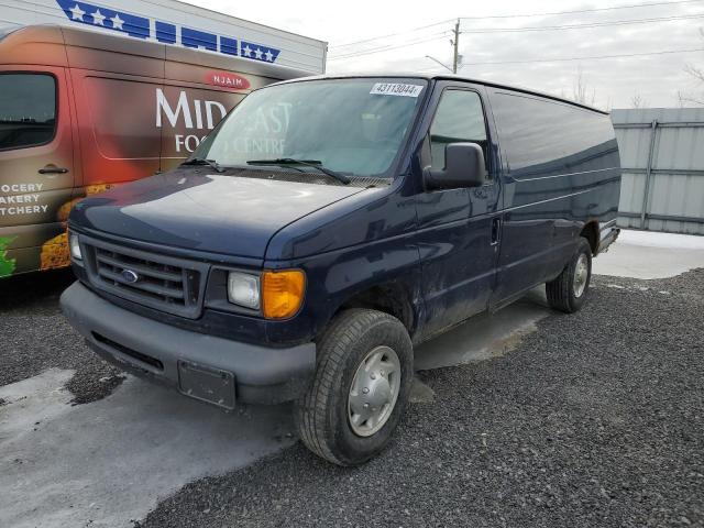 1FTNS24L17DA54409 - 2007 FORD ECONOLINE E250 VAN BLUE photo 1