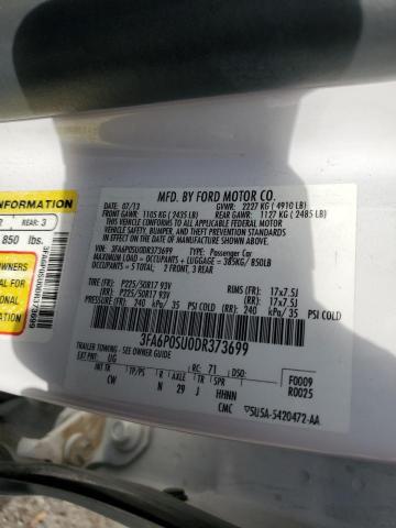 3FA6P0SU0DR373699 - 2013 FORD FUSION TITANIUM PHEV WHITE photo 13