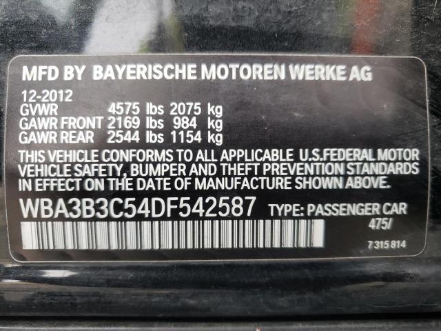 WBA3B3C54DF542587 - 2013 BMW 328 XI BLACK photo 13